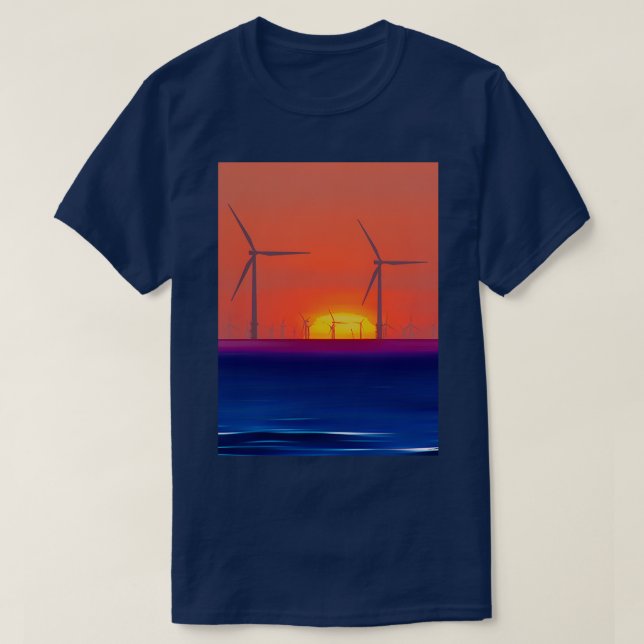 Camiseta Molinos de viento al sol (Diseño del anverso)