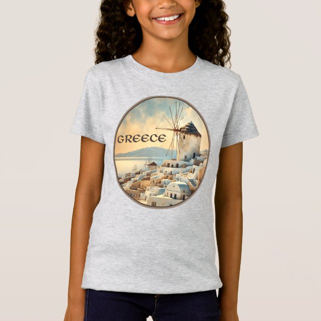 Camiseta Molinos de viento de Mykonos (Anverso)