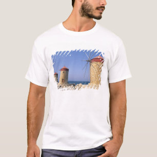 Camiseta Molinos de viento famosos y antiguos de Rodas Grec