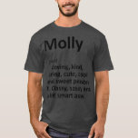 Camiseta MOLLY Definition Personalised Name Funny Gift<br><div class="desc">Definición MOLLY Nombre Personalizado Gracioso Regalo . Consulta nuestra selección de camisetas de cumpleaños para lo mejor en piezas únicas o personalizados hechas a mano de nuestras tiendas.</div>