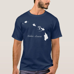 Camiseta Molokai Hawaii Con Islas Hawaianas