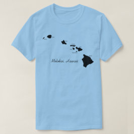 Camiseta Molokai Hawaii Con Islas Hawaianas