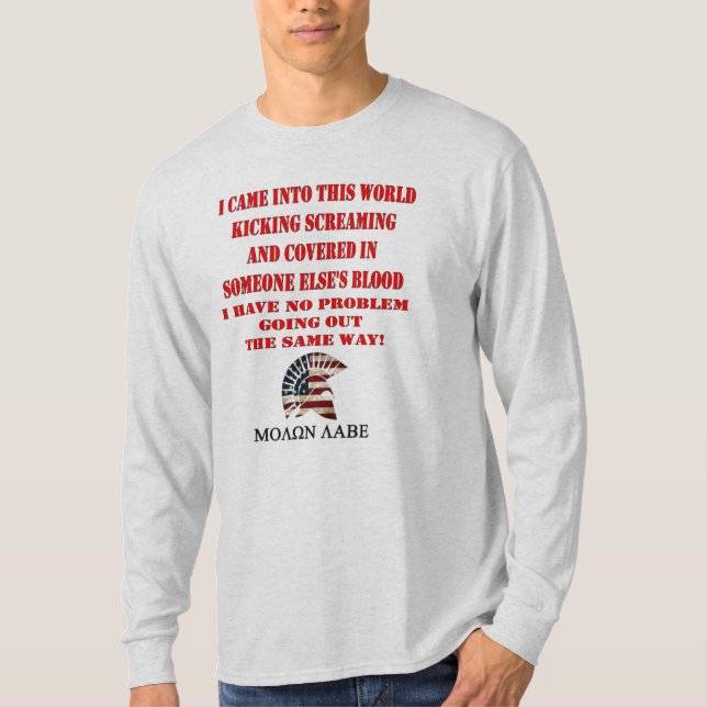 CAMISETA MOLON LABE (Anverso)