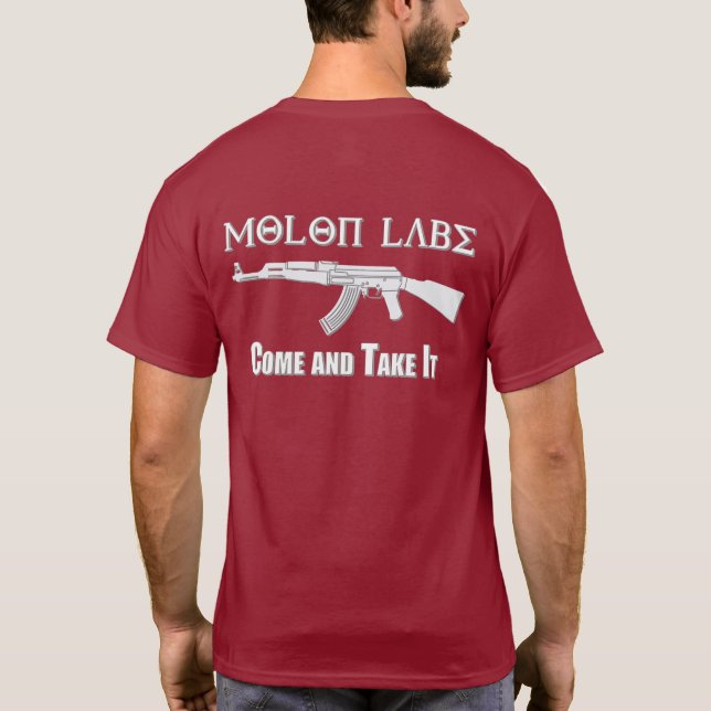 Camiseta Molon Labe (Reverso)