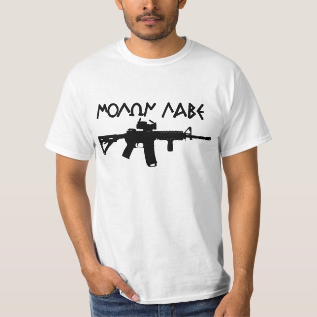 Camiseta Molon Labe AR15 (Anverso)