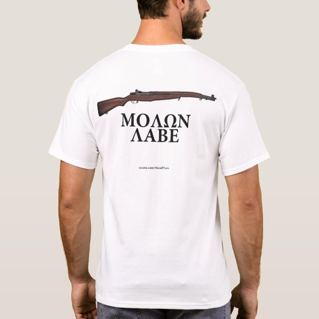 Camiseta Molon Labe T-Shirt (Reverso)