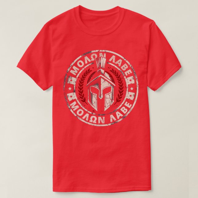 Camiseta Molon Labe Ven Y Toma Spartan (Diseño del anverso)
