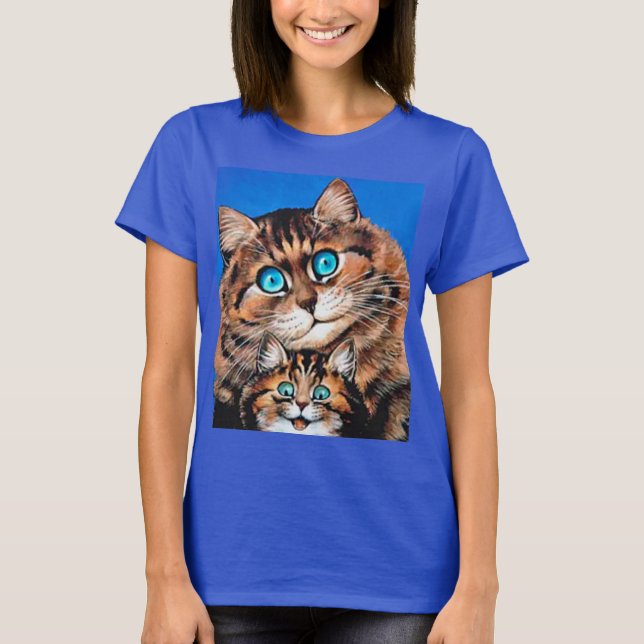 Camiseta Mom and Kitty Cats, Louis Wain T-Shirt (Anverso)