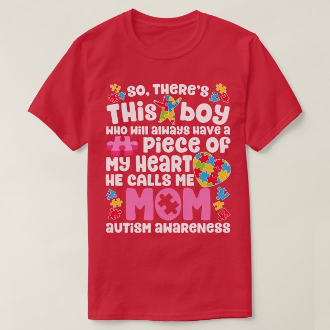 Camiseta Mom Autism for Men Women Boys Girls Kids Teacher S (Diseño del anverso)