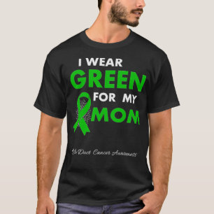 Camiseta Mom Bile Duct Cancer Awareness Survivor Ribbon Wom