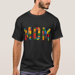 Camiseta Mom Brick Builder Funny Blocks Master Builder