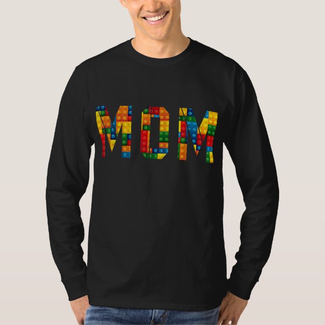 Camiseta Mom Brick Builder Funny Blocks Master Builder (Anverso)