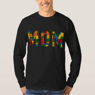 Camiseta Mom Brick Builder Funny Blocks Master Builder
