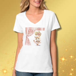 Camiseta MOM Charming Ballerina Cat Primer Nacimiento Chica