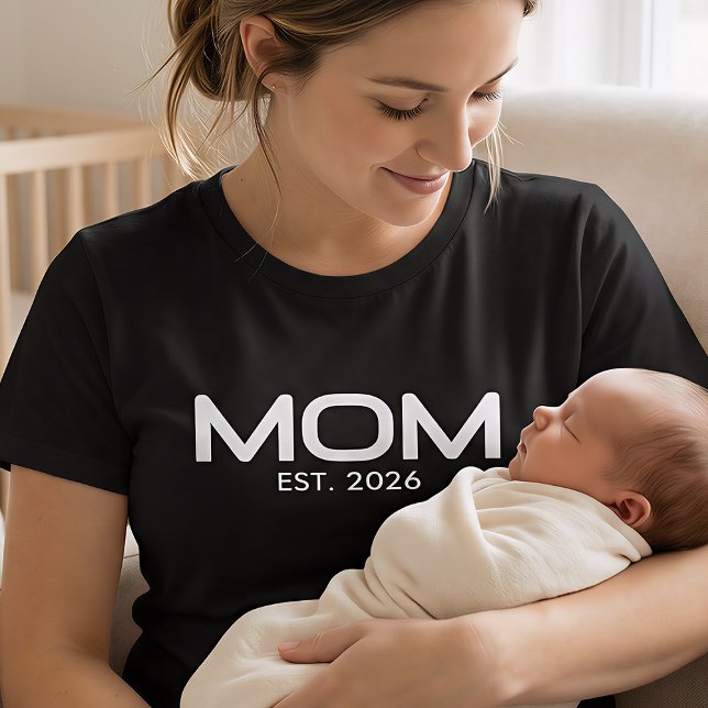 Camiseta Mom Established New Mom Gift T-Shirt (Subido por el creador)