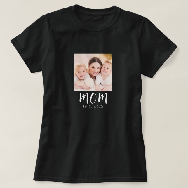 Camiseta Mom Established Script Photo T-Shirt (Diseño del anverso)