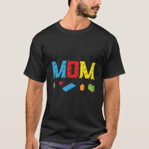 Camiseta Mom Maestro Constructor Bloques De Construcción Fa