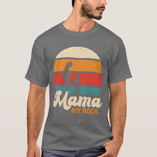 Camiseta Mom Mama My Rock funny (Anverso)