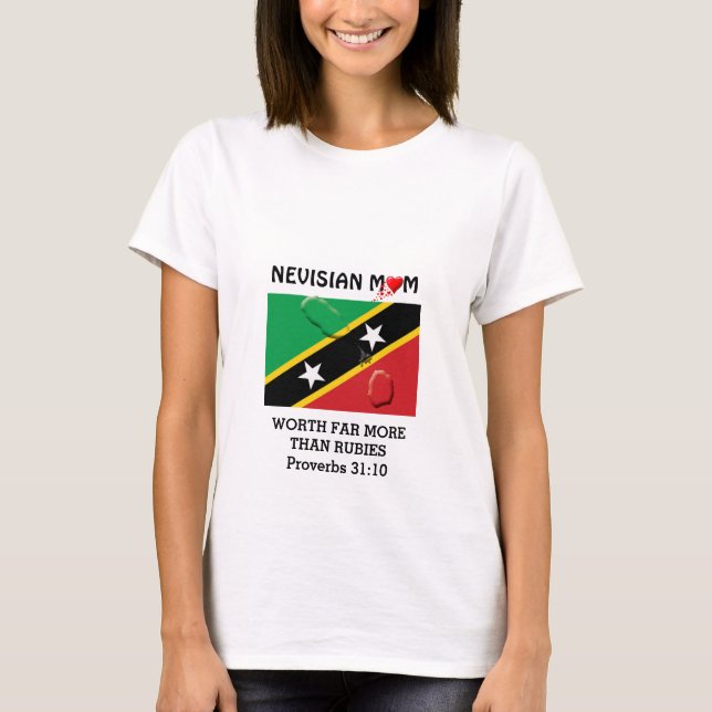 Camiseta MOM NEVISIANA VALE Más Que Rúbilos PROVERBS 31 (Anverso)
