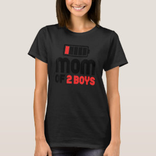 Camiseta Mom Of 2 Boys    Mother's Day