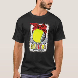 Camiseta Mom Of Both Golf Tennis Busy Raising Ballers Mom L
