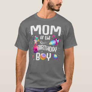 Camiseta Mom Of The Birthday Boy Astronaut Space Family The