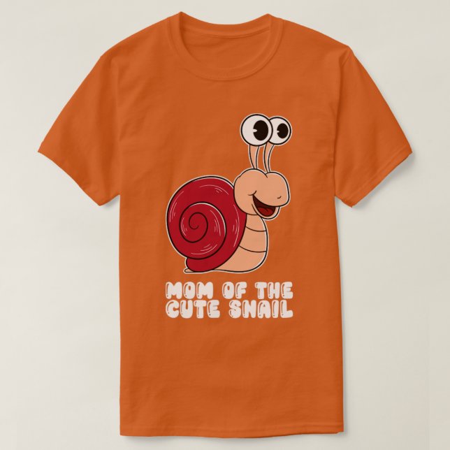 Camiseta Mom Of The Cute Snail  (Diseño del anverso)