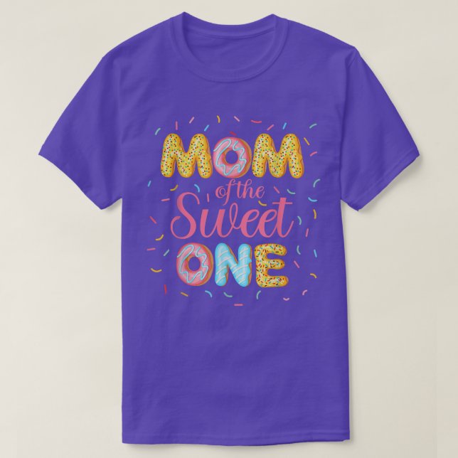 Camiseta Mom Of The Sweet One Shirt 1st Bday Donut Mother M (Diseño del anverso)