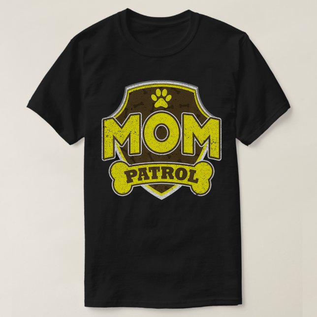 Camiseta Mom Patrol Dog Premium  (Diseño del anverso)