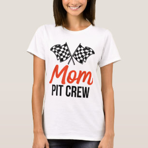 Camiseta Mom Pit Crew Funny Hosting Car Race Party Birday