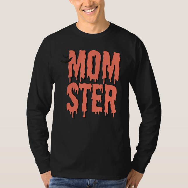 Camiseta Mom Ster Melting Spooky Vibes Bat Hippie Costume H (Anverso)