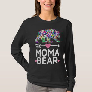 Camiseta Moma Bear Día de la Madre Floral Matanza Familia O