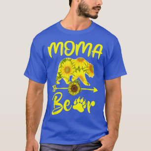 Camiseta Moma Bear Sunflower Gifts Funny Mothers Day Mom, g