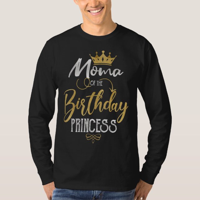 Camiseta Moma De La Madre Del Cumpleaños De La Princesa (Anverso)
