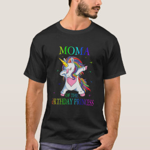 Camiseta Moma Del Chica De La Princesa De Cumpleaños Unicor