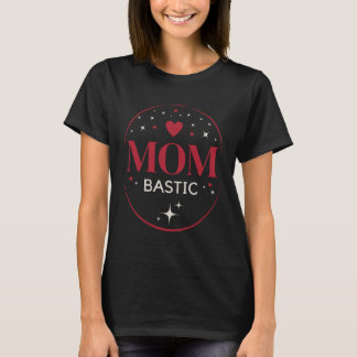 Camiseta Mombastic Red Edition – Elegant mom design for mom