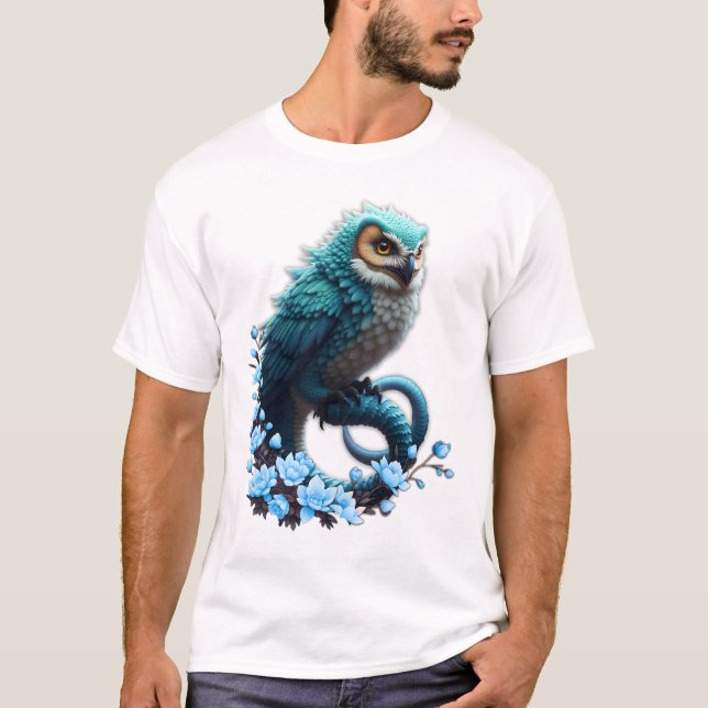 Camiseta Momento de la sabiduría, la lechuza mágica, majest (Anverso)