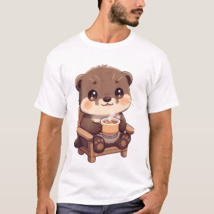 Camiseta Momento de Té de Nutria Acogedor