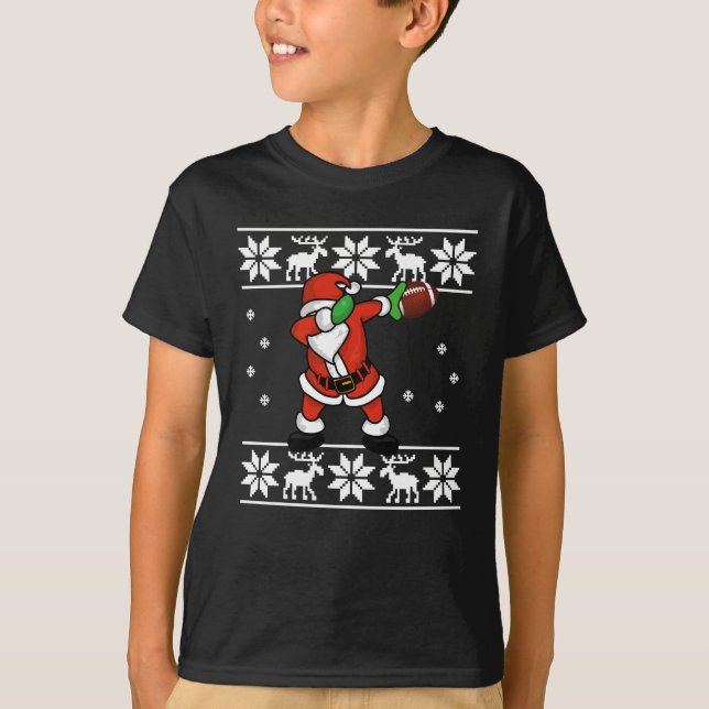 Camiseta Momento del aterrizaje del fútbol del navidad de (Anverso)