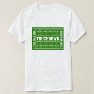 Camiseta Momento del aterrizaje del fútbol su texto