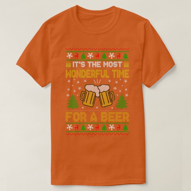 Camiseta Momento más maravilloso para un sudor de navidad b (Diseño del anverso)