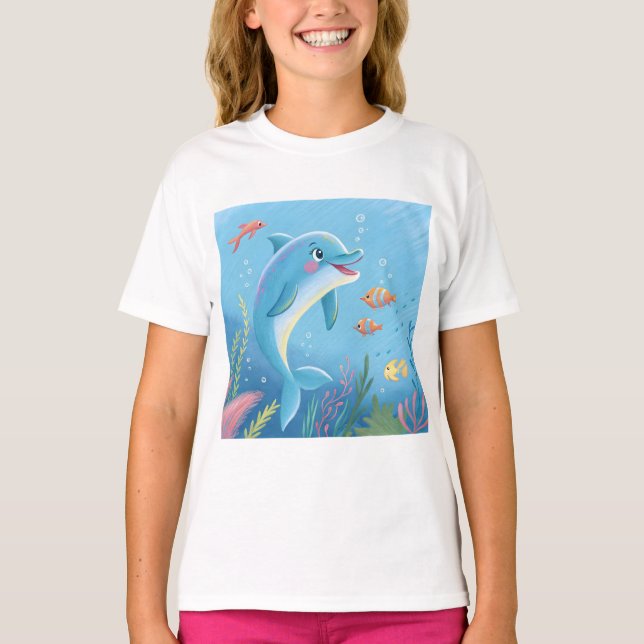 Camiseta Momentos alegres de delfines (Anverso)