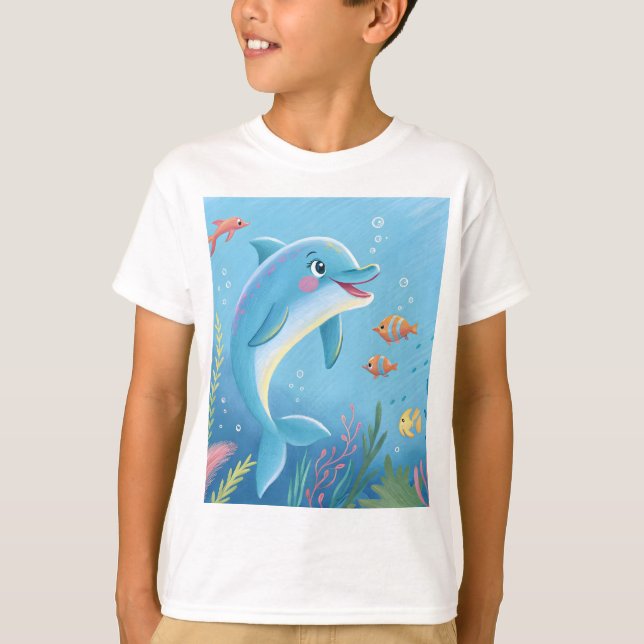 Camiseta Momentos alegres de delfines (Anverso)