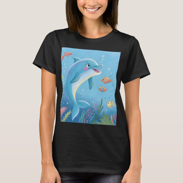Camiseta Momentos alegres de delfines (Anverso)