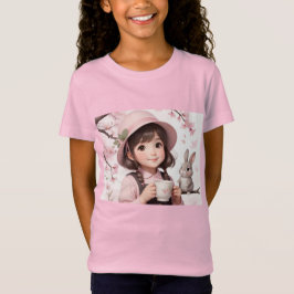 Camiseta Momentos de café lindo: pequeña alegría en rosa