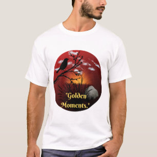 Camiseta Momentos Dorados Naturaleza Silueta Atardecer Ilus