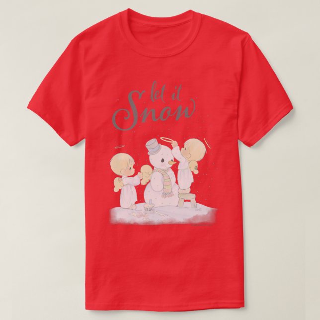 Camiseta Momentos preciosos Navidades dejan que se dispare  (Diseño del anverso)