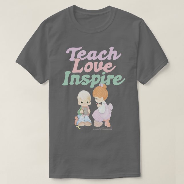 Camiseta Momentos preciosos para enseñar amor inspirar a la (Diseño del anverso)