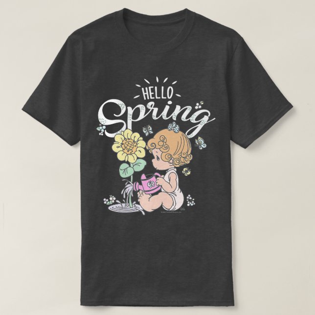 Camiseta Momentos Preciosos Pascua Hola Primavera Girasol B (Diseño del anverso)