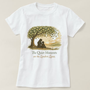 Camiseta Momentos Tranquilos Arte de Madre e Hijo en la Nat